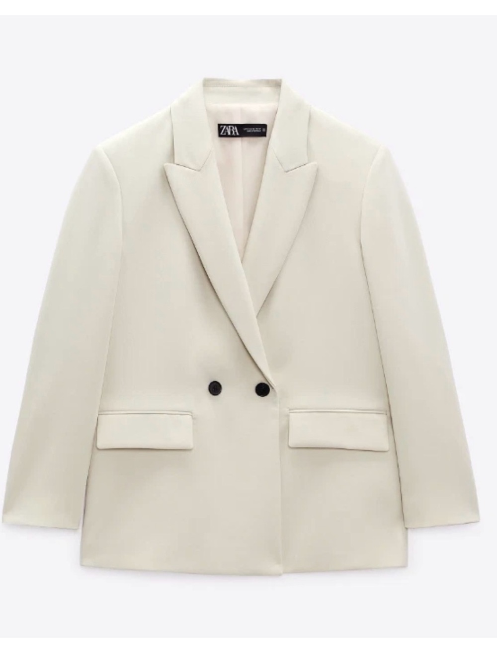 ZARA Oversized Double-Breasted Blazer – Size XS